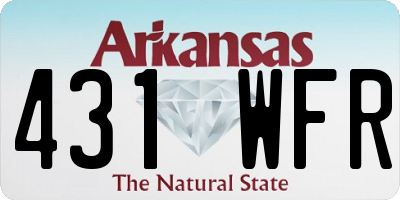 AR license plate 431WFR