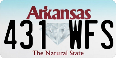 AR license plate 431WFS