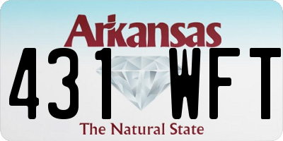 AR license plate 431WFT