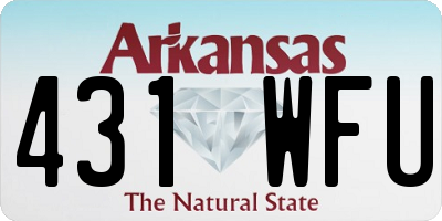 AR license plate 431WFU