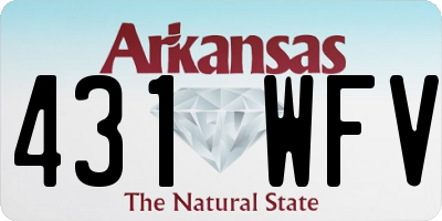 AR license plate 431WFV
