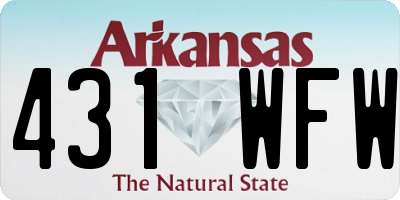 AR license plate 431WFW