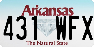 AR license plate 431WFX