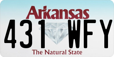 AR license plate 431WFY