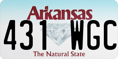 AR license plate 431WGC