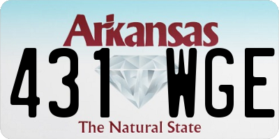 AR license plate 431WGE
