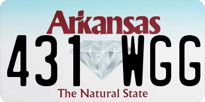 AR license plate 431WGG