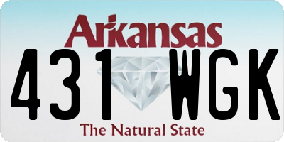 AR license plate 431WGK