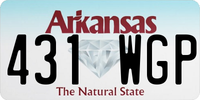 AR license plate 431WGP