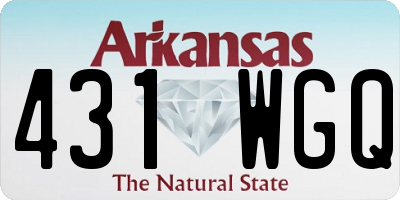 AR license plate 431WGQ