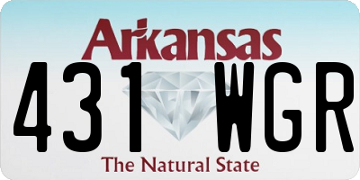 AR license plate 431WGR
