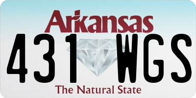 AR license plate 431WGS