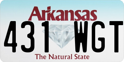 AR license plate 431WGT