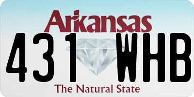 AR license plate 431WHB
