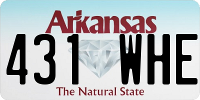AR license plate 431WHE