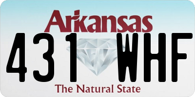 AR license plate 431WHF
