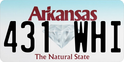 AR license plate 431WHI