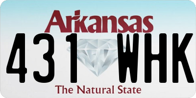 AR license plate 431WHK