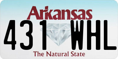AR license plate 431WHL