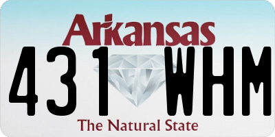 AR license plate 431WHM