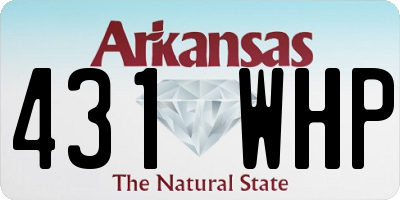 AR license plate 431WHP