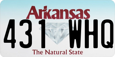 AR license plate 431WHQ