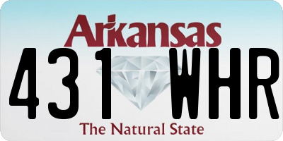 AR license plate 431WHR