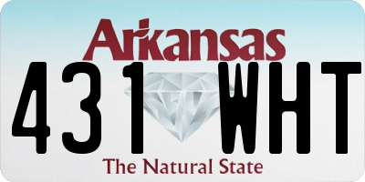 AR license plate 431WHT