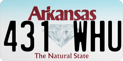 AR license plate 431WHU