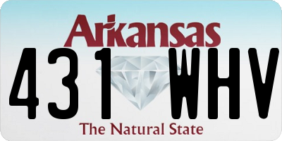 AR license plate 431WHV