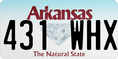 AR license plate 431WHX