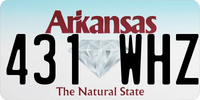 AR license plate 431WHZ