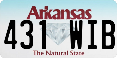 AR license plate 431WIB
