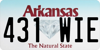 AR license plate 431WIE