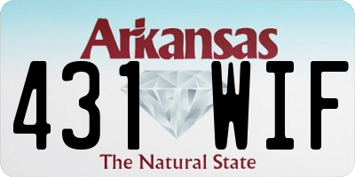 AR license plate 431WIF