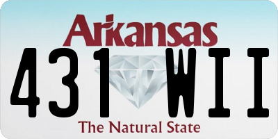 AR license plate 431WII