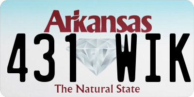 AR license plate 431WIK