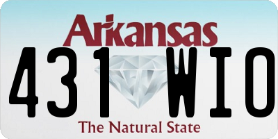 AR license plate 431WIO