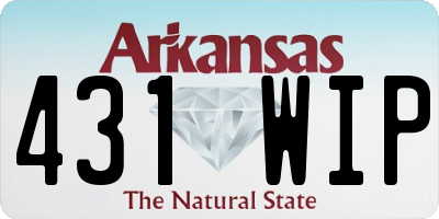 AR license plate 431WIP