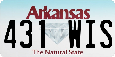 AR license plate 431WIS