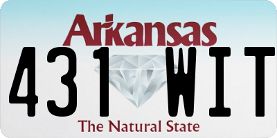 AR license plate 431WIT