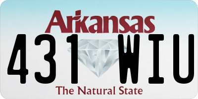 AR license plate 431WIU