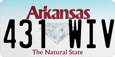 AR license plate 431WIV