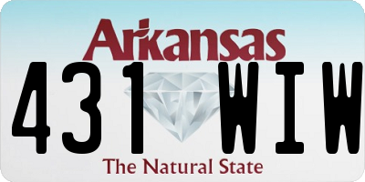AR license plate 431WIW