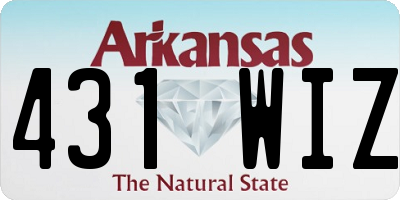 AR license plate 431WIZ