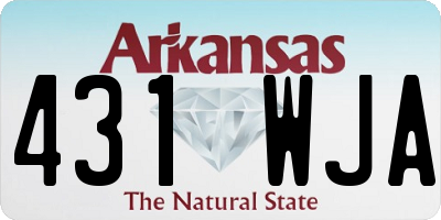 AR license plate 431WJA