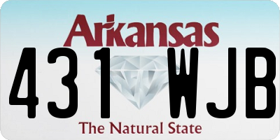 AR license plate 431WJB