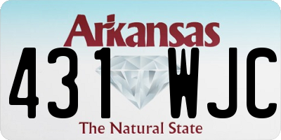AR license plate 431WJC