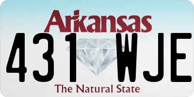 AR license plate 431WJE