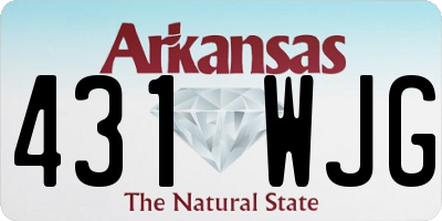 AR license plate 431WJG